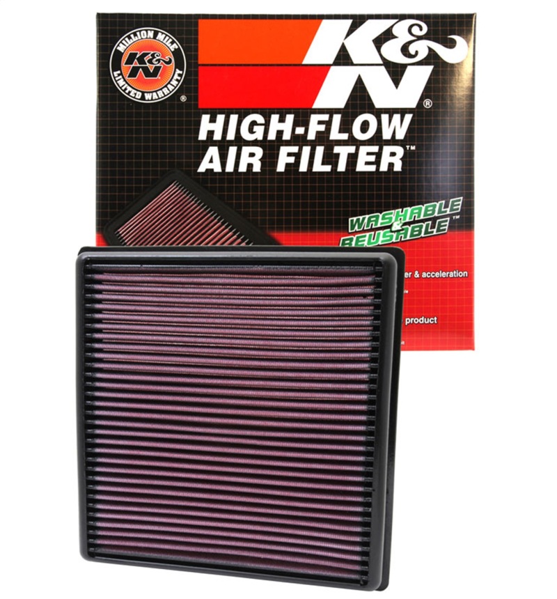 Dodge Avenger Air Filter - K&N Engineering - Drop-In High-Flow, Washable/Reusable, Oiled Cotton - `11-`13